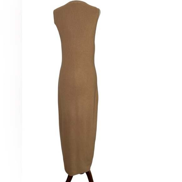 Jenni Kayne Sleeveless Knit Sweater Midi Dress in Camel Size Medium - Picture 5 of 10